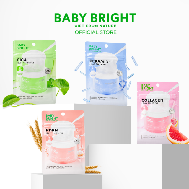 Baby Bright เจลลี่โทนเนอร์แพด 8แผ่น