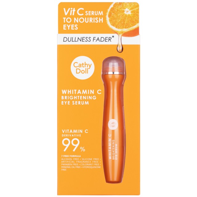 Cathy Doll ไวท์ทามินซีไบร์ทเทนนิ่งอายเซรั่ม 15ml เคที่ดอลล์