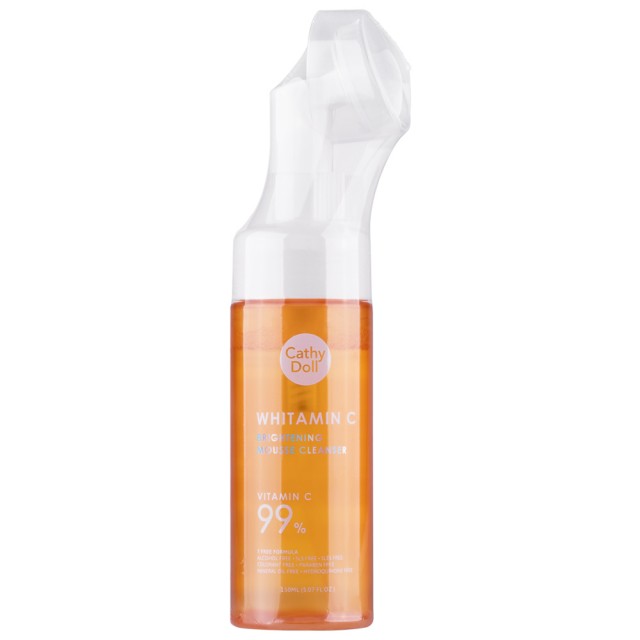 Cathy Doll ไวท์ทามินซีไบรท์เทนนิ่งมูสคลีนเซอร์ 150ml เคที่ดอลล์