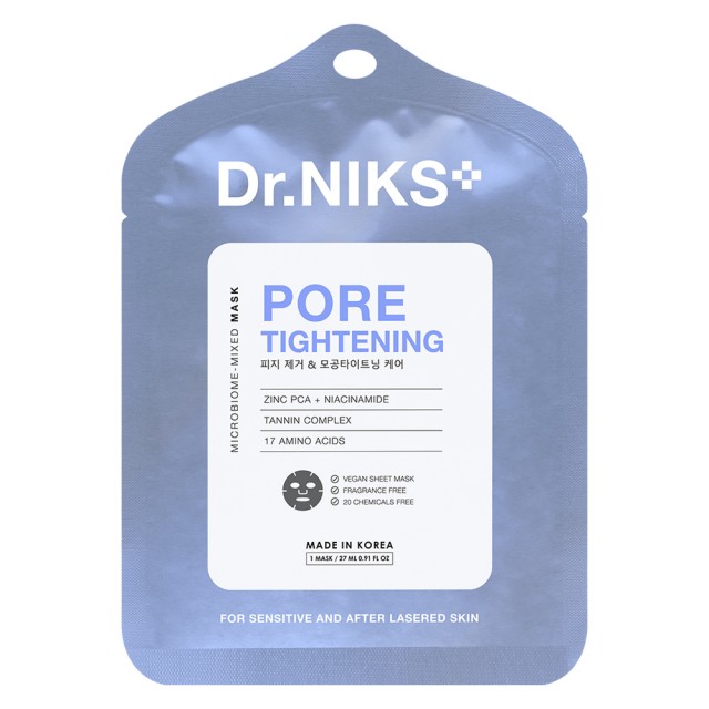 Dr.NIKS พอร์ไทท์เทนนิ่งไมโครไบโอม-มิกซ์มาสก์ 27ml ดร.นิกส์