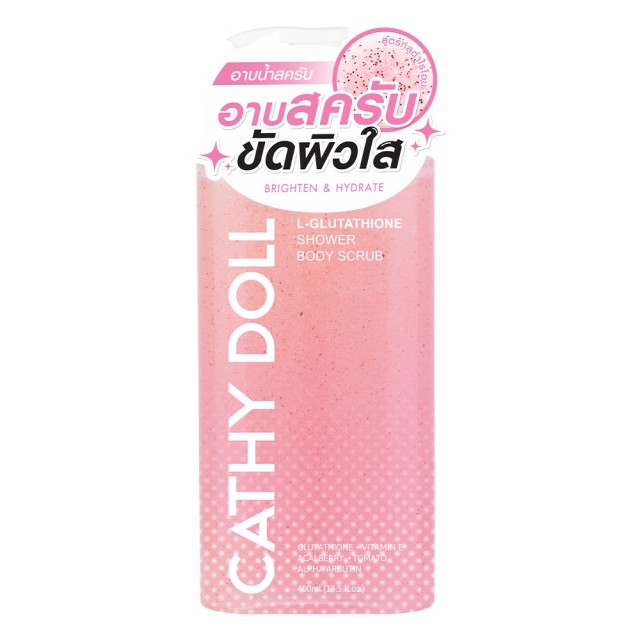 Cathy Doll แอลกลูต้าไธโอนชาวเวอร์บอดี้สครับ 400ml เคที่ดอลล์