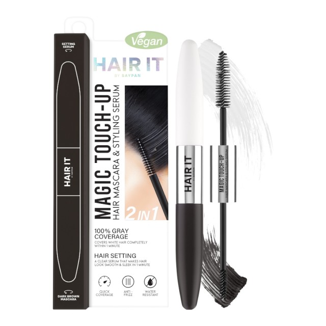 HAIR IT เมจิกทัชอัพแฮร์มาสคาร่าแอนด์สไตล์ลิ่งเซรั่ม 6g+6g