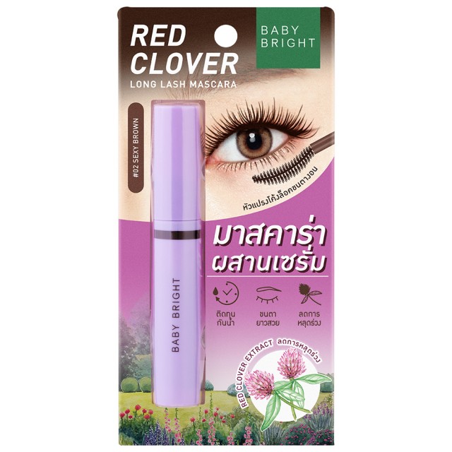 Baby Bright เรดโคลเวอร์ลองแลชมาสคาร่า 4.8g เบบี้ไบร์ท