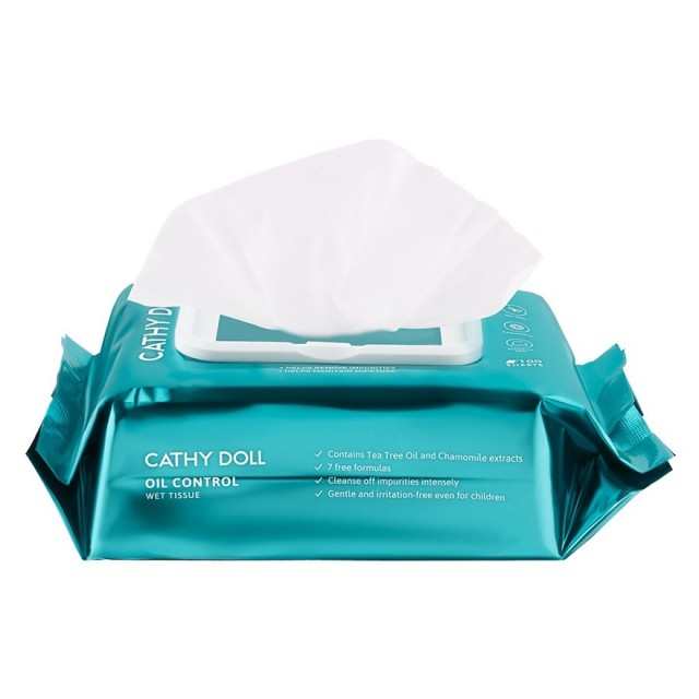 Cathy Doll ออยล์คอนโทรลเว็ททิชชู่ 100แผ่น  เคที่ดอลล์