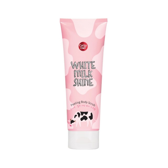 Cathy Doll ไวท์มิลค์ไชน์ พีลลิ่งบอดี้สครับ 320ml  เคที่ดอลล์
