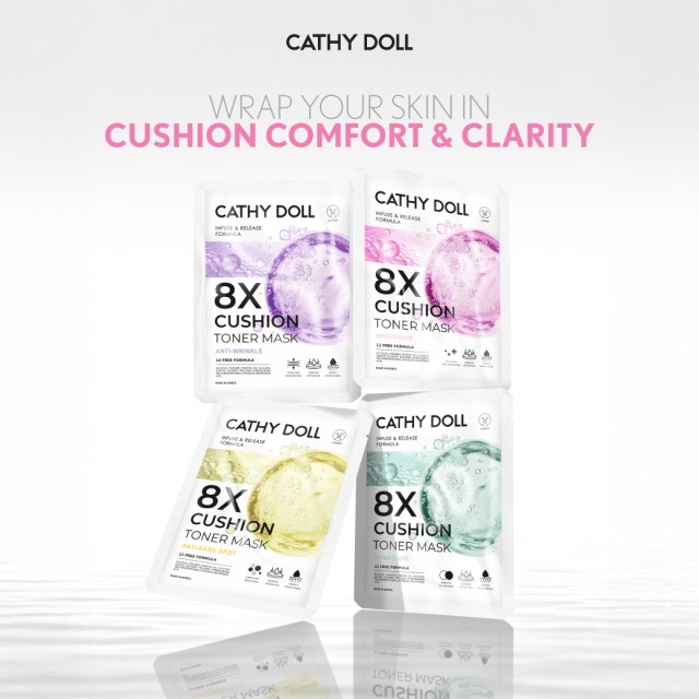 Cathy Doll 8เอ็กซ์คุชชั่นโทนเนอร์มาสก์ 25g เคที่ดอลล์